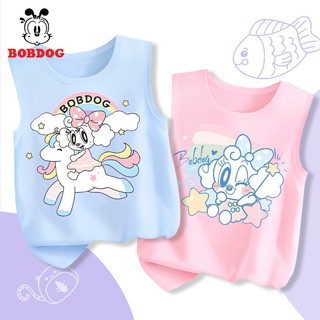 Áo ba lỗ bé gái BOBDOG,áo thun 3 lỗ bé gái in hình  cho bé