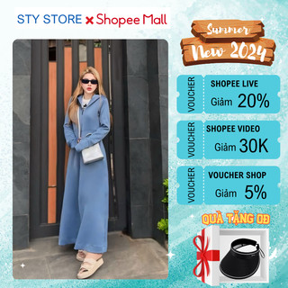 Áo Chống Nắng Toàn Thân Cao Cấp STY Vải Umi Cotton Siêu Mịn Co Dãn 4 Chiều Dày Dặn CN45