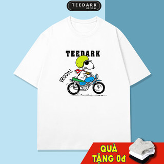 Áo thun unisex tay lỡ THE SNOOPY by TEEDARK chất cotton không xù, Áo phông nam nữ form rộng