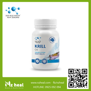 Viên uống dầu nhuyễn thể Deep Blue Health Krill Oil