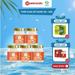 Combo 5 Yến sào Nam Dược Kids Thông Minh- yến chưng sẵn bổ sung DHA, EPA phát triển não bộ, tăng cường trí nhớ cho bé