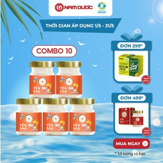 Combo 10 Yến sào Nam Dược Kids Thông Minh- yến chưng sẵn bổ sung DHA, EPA phát triển não bộ, tăng cường trí nhớ cho bé