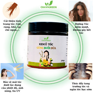 Kem Ủ Tóc Gừng Bưởi Dừa Chavigreen