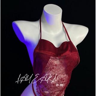 Set Đồ Lót Gợi Cảm Sexy Ren Cổ Yếm Kèm Quần 215 [CWEAR.SEXY_ĐỒ NGỦ & NỘI Y CAO CẤP]