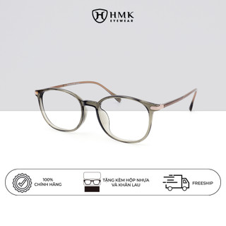 Gọng Kính Cận Nam Nữ Chất Liệu Nhựa Cao Cấp HMK Eyewear Dáng Oval Cứng Cáp Thời Trang Đa Sắc Màu - GN7193