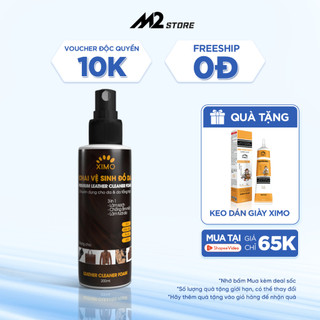 Chai vệ sinh giày đồ da, túi ví, áo, ghế da giúp làm sạch, dưỡng ẩm chống mốc XIMO XI03