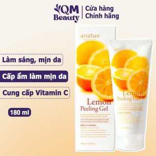 Gel tẩy da chết Arrahan Lemon Peeling Gel 180ml Hàn Quốc, tẩy tế bào chết chanh