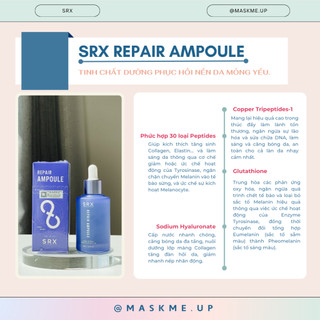 Serum phục hồi hàng rào bảo vệ da giảm v.iêm cho da mụn da yếu SRX Copper Peptide Recovery Ampoule