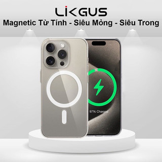 Ốp lưng likgus hỗ trợ sạc không dây IP12 đến 15 Pro Max