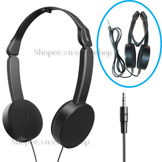 Tai nghe chụp tai giá rẻ siêu xếp gọn Yoga V Music (Màu đen) kết nối điện thoại, máy tính qua cổng tai nghe 3.5mm