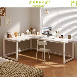 Bàn làm việc bàn gaming chữ L mặt gỗ dày 25mm chân sắt hộp chắc chắn KAPUCHI - KM126 KM66