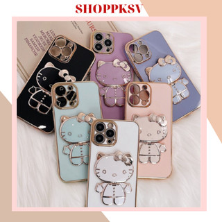 Giá Đỡ Điện Thoại Có Gương Xoay Hình Hello Kitty