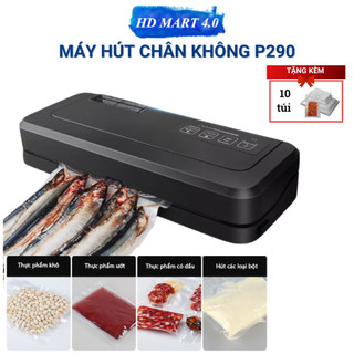 Máy hút chân không chính hãng CORISU P290 công suất hút siêu mạnh, hút thực phẩm khô, ướt, thao tác dễ dàng, đơn giản