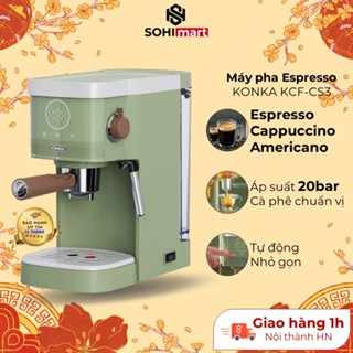 Máy pha cà phê espresso Konka KCF-CS3, tiết kiệm thời gian, đậm đà hương vị, dễ sử dụng, BH chính hãng 12 tháng.