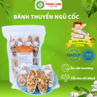 Bánh thuyền hạt dinh dưỡng Thành Long Food mix các loại hạt ngũ cốc lành mạnh hỗ trợ giảm cân ăn kiêng 200g/500g