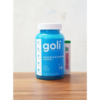 Date 10/25 - Kẹo Dẻo Nhân Sâm Goli Nutrition Ashwagandha Gummies chai 60 viên từ mỹ