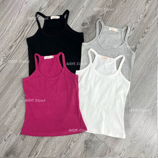 Áo Hai Dây Nữ Dáng Ôm,Áo Ba Lỗ Croptop Thun BoDip Co Dãn Loại 1 Cao Cấp JUDIE.Closet