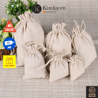 (712) Túi Đựng Đồ Trang Sức, Phụ Kiện, Túi Vải Thô Đựng Đồ Cá Nhân
