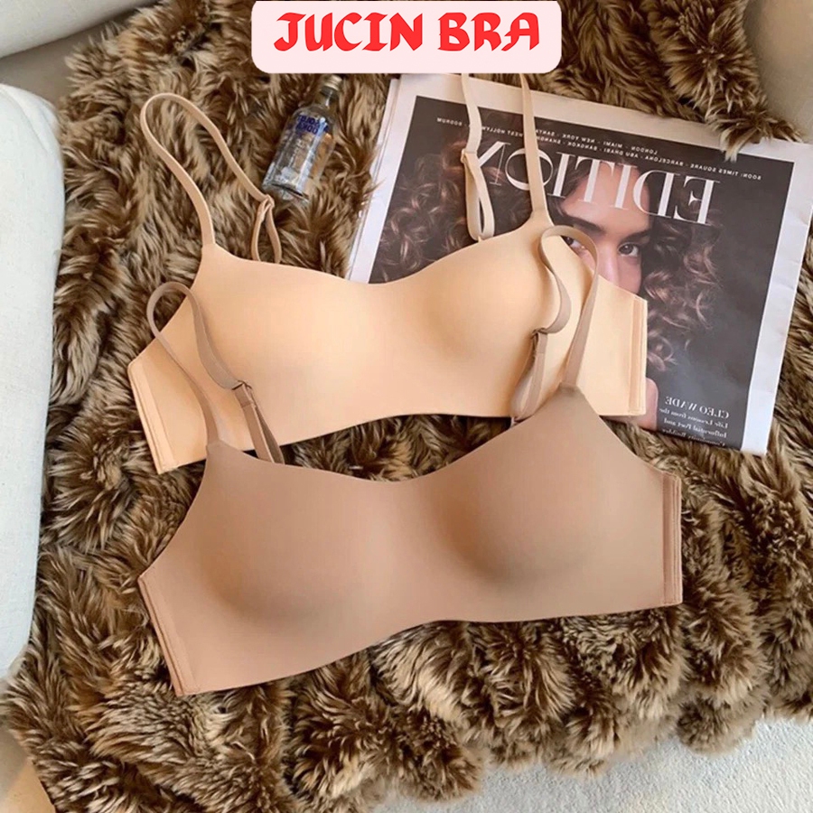 Áo lót nữ JUCIN, áo su đúc AL 1143 cup ngang đệm mỏng không gọng không viền chống chảy xệ