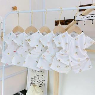 Bộ quần áo cộc tay sơ sinh cho bé chất đẹp từ 3 -10kg