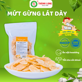 Mứt Gừng Sấy - Thành Long Thái Lát Dày Gói 200Gr/500Gr - Việt Nam