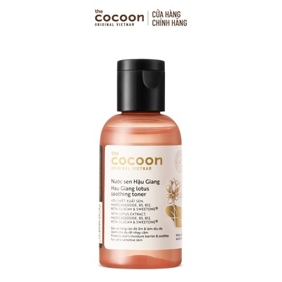 HÀNG TẶNG KHÔNG BÁN - Trial size - Nước sen Hậu Giang (toner) Cocoon giúp phục hồi đa nhiệm cho da rất nhạy cảm 50ml
