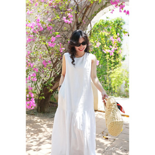 Đầm suông Maxi linen Cói Design