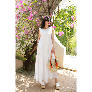 Đầm suông Maxi linen Cói Design