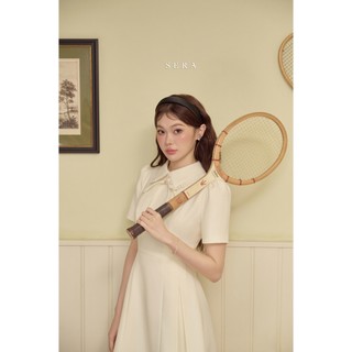SERA - Váy Cổ Ren Đính Nơ Cara
