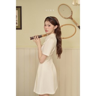 SERA - Váy Cổ Ren Đính Nơ Cara