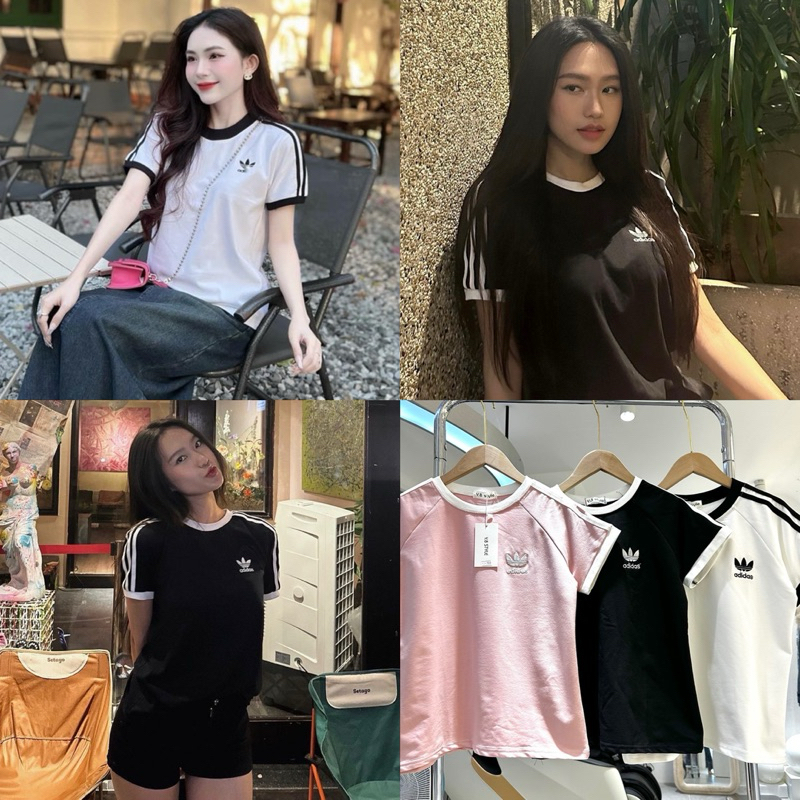 ÁO THUN THÊU TAY SỌC