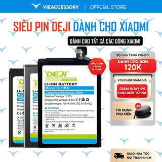 Siêu pin Xiaomi Deji cho Redmi 3 4A 4 5 5A Plus 6 7 7A 8 9 9A Go Note 2 3 4 4X 5 6 7 8 9 Pro 9S 10 11 K20 K30 Pro