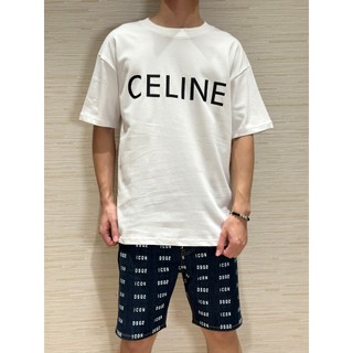 Áo phông T shirt Celine basic logo ngực LA on web