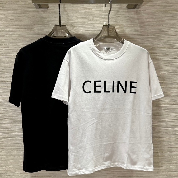 Áo phông T shirt Celine basic logo ngực LA on web