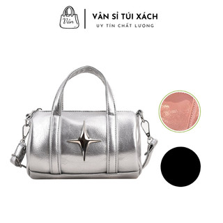 SIZE 20 VỪA ĐIỆN THOẠI - Túi trống hình sao, túi xách nữ đeo chéo đeo vai quai xách cầm tay da mềm