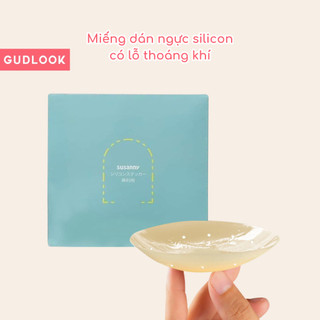Miếng Dán Ngực Silicon Mỏng Nhẹ GUDLOOK Có Lỗ Thoáng Khí Chống Đọng Mồ Hôi Màu Da