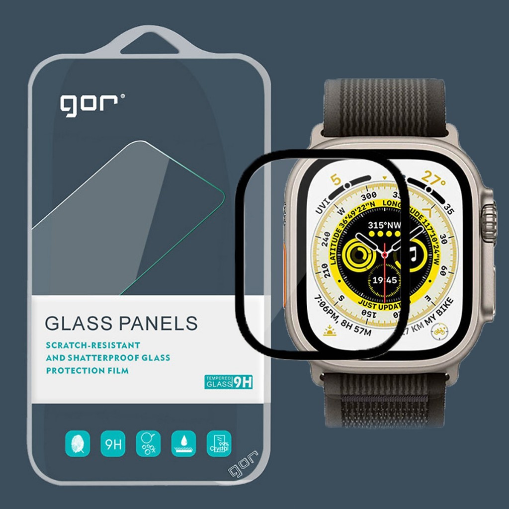 Dán cường lực  dành cho Apple Watch Ultra 2/ Ultra 3/ Apple Watch Ultra 49mm, GOR Sapphire - Hàng Ch