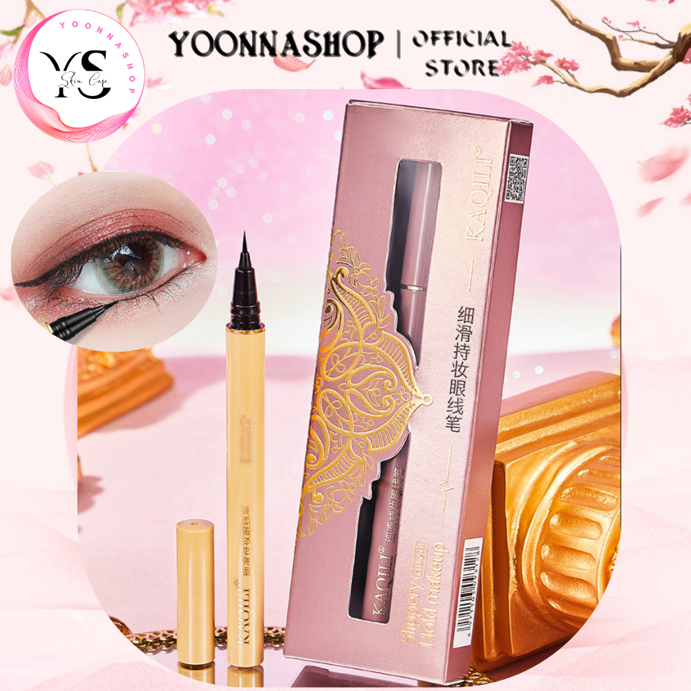 Bút kẻ mắt siêu mảnh KAQILI dạng lỏng chống thấm nước nhanh khô A2312