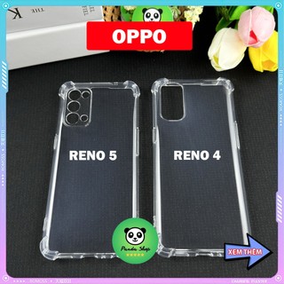 Ốp Oppo RENO 4 / RENO 5 Bảo Vệ Cam, Chống Sốc, Trong Suốt, Silicon