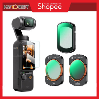 Set Filter K&F Magnetic CPL + Black Mist 1/4 + VND(1 to 5 stops) Dành Cho DJI Osmo Pocket 3