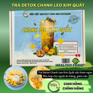 Trà Detox Chanh Leo Kim Quất, trà hoa quả sấy hộp 25 gói