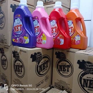 Thùng 3 can - Nước giặt NET MATIC 3.3kg siêu đậm đặc