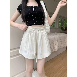 Quần short nữ chất đũi gió mềm mát dễ mặc cạp chun co giãn - Retrostyle - Qsoocduigio1262_p10k9