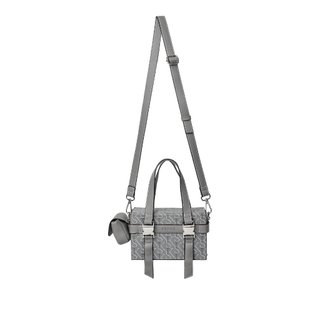 KSOUL Túi Đeo Chéo Brick Bag Màu Đen/Xám Da PU