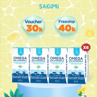 Sữa dinh dưỡng tiệt trùng vpmilk omega - có đường dạng hộp 110ml