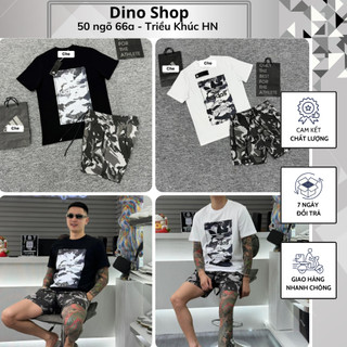 Bộ Quần Áo Nam A Di Đát In Họa Tiết Loang Siêu Đẹp - Bộ Hè Nam A Di Đát Cotton Cao Cấp