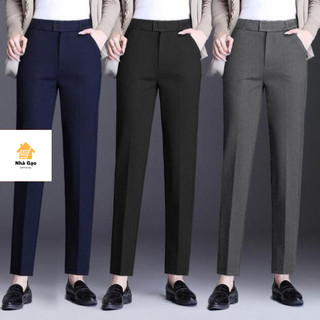 Quần nữ tây công sở nữ kiểu mới ống đứng lưng xếp ly đẳng cấp chất liệu cao cấp nhiều màu HH nữ
