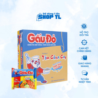 Thùng 30 gói mì gấu đỏ đủ hương vị 63g