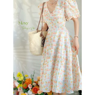 SP009207-Đầm bông tay bí