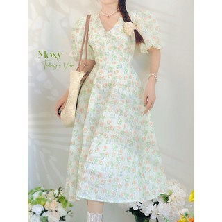 SP009207-Đầm bông tay bí